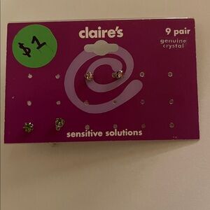 Brand new Claire’s earrings sensitive. Two pairs.